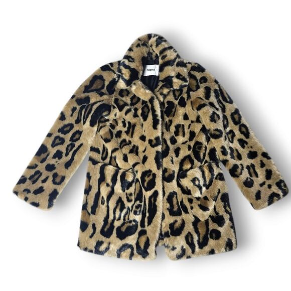 STAND STUDIO Faux Leopard Coat size S - Picture 2 of 14